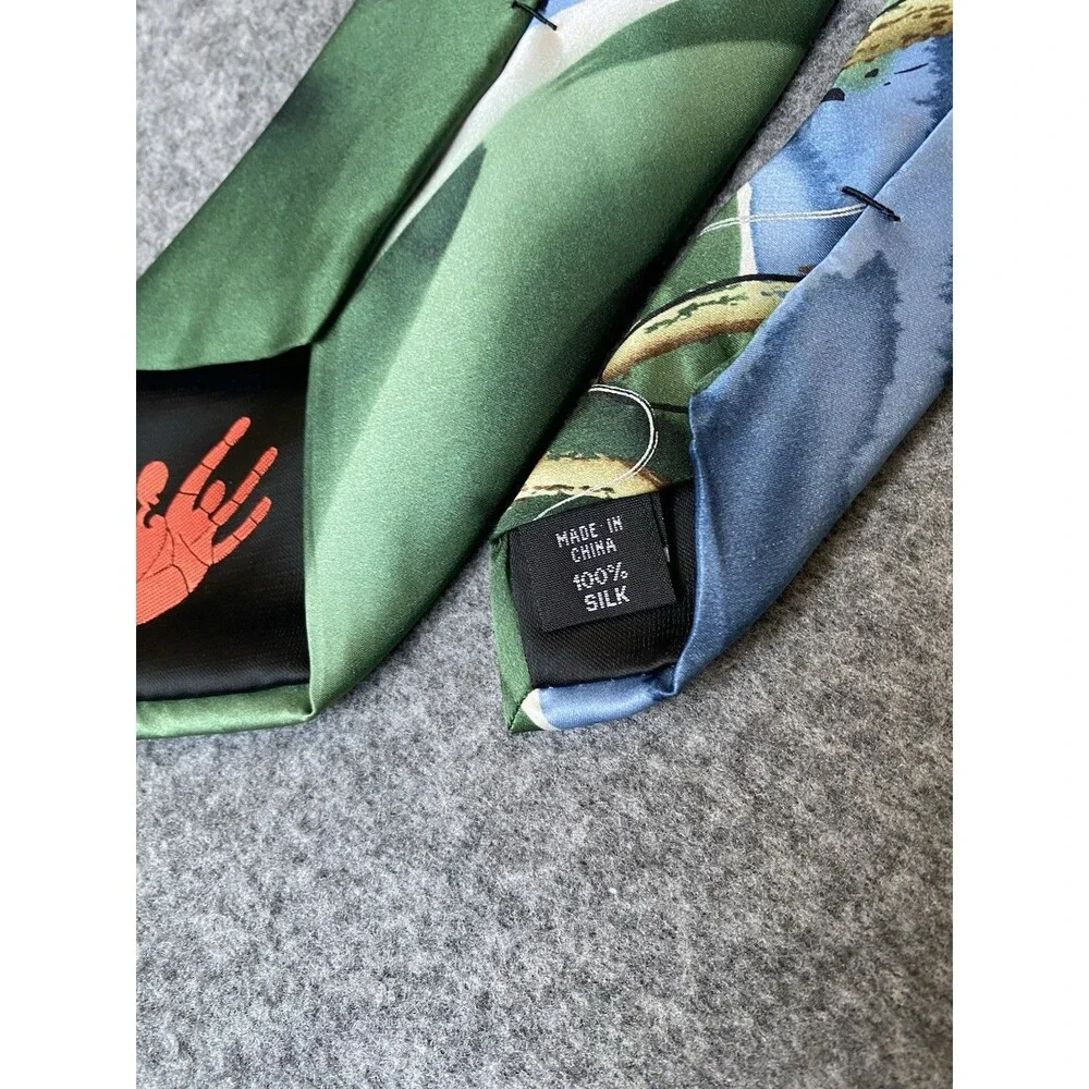 J. Garcia Green Gold Necktie Watercolor Courtyard Performance Artist Proof No. 9